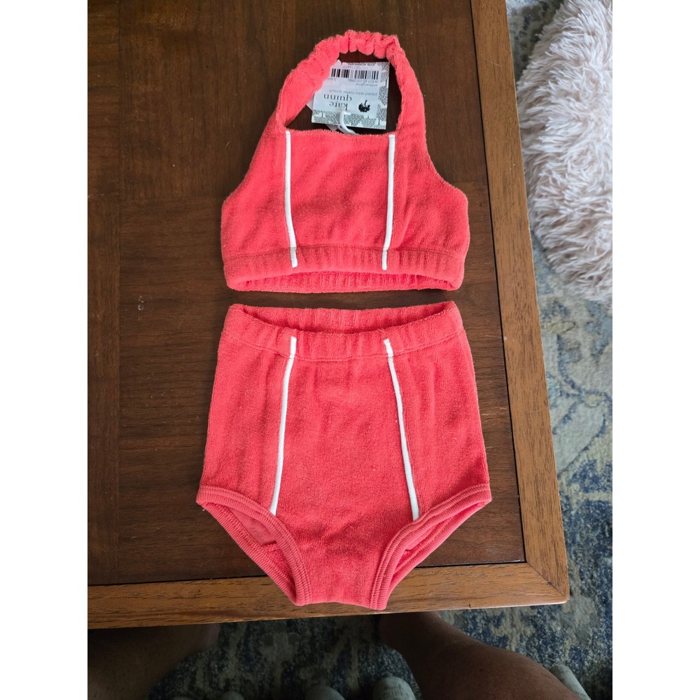 Kate Quinn Emberglow Piped Retro Halter Swimsuit 3-6 mos NWT